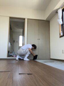 フロアータイル施工