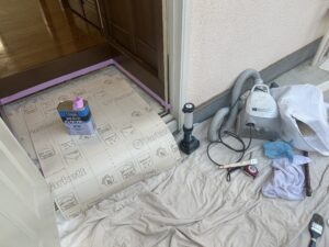 CF施工前の準備と裁断