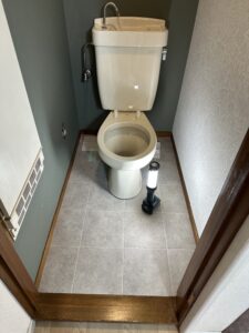 便器取り付け通水検査