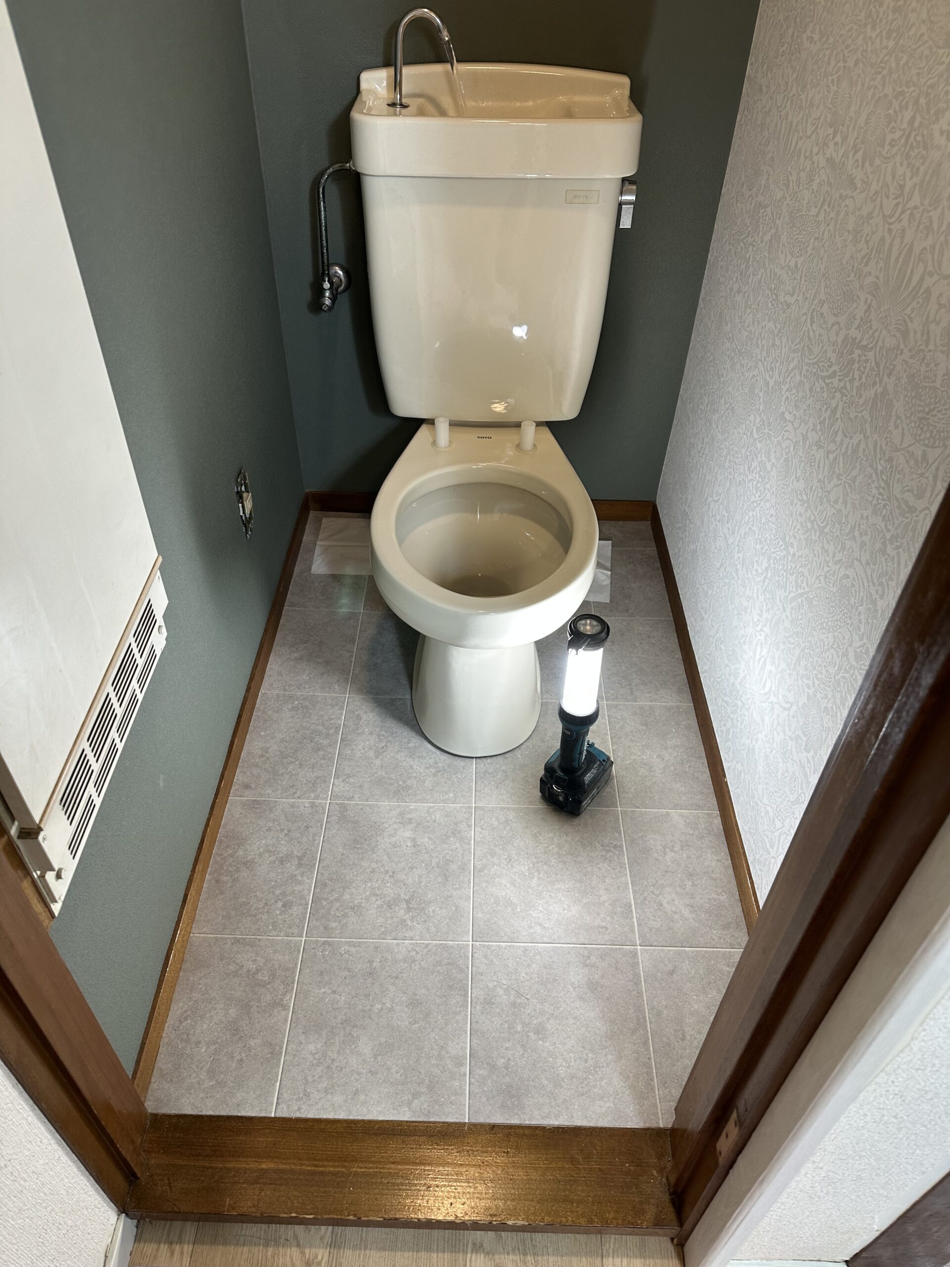 便器取り付け通水検査