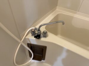 既存ツーハンドル混合水栓の状態
