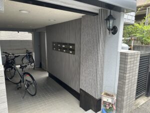 格子パネル施工後